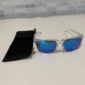 Oakley Sylas Prizm Sapphire Sunglasses Clear Frame
